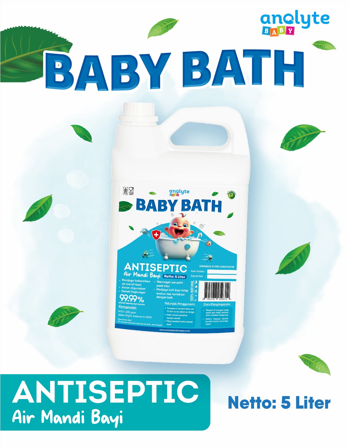 Anolyte Baby Bath 5 L